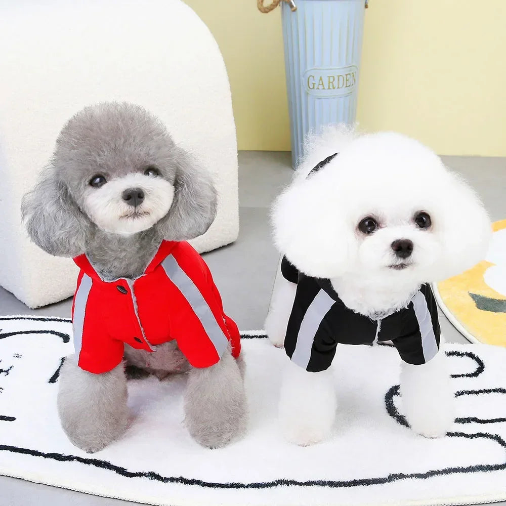 Warm Dog Coat Waterproof Dog Winter Jacket Fashion Outdoor Sports Puppy Jumpsuit Ski Suit Waterproof Pet Clothes for Small Dogs