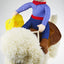 Pet Costume Dog Suit Cowboy Rider Style Dog Carrying Costume for Small Medium Large Dogs  Halloween Clothes