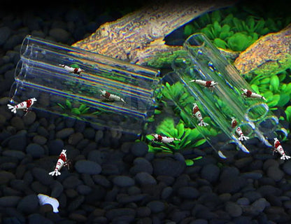 Glass Acrylic Aquarium Decoration Fish Shrimps Shelter House Pottery Scorpion House Canister Simulation Stone Fish Tank Ornament