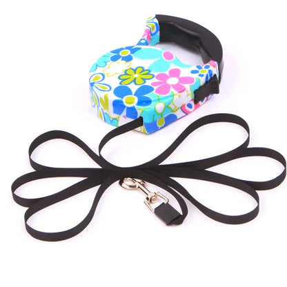 5m Durable Dog Leash Automatic Retractable Nylon Dog Lead Extending Puppy Walking Leads for Small Dog Chihuahua Pug Pet Supplies