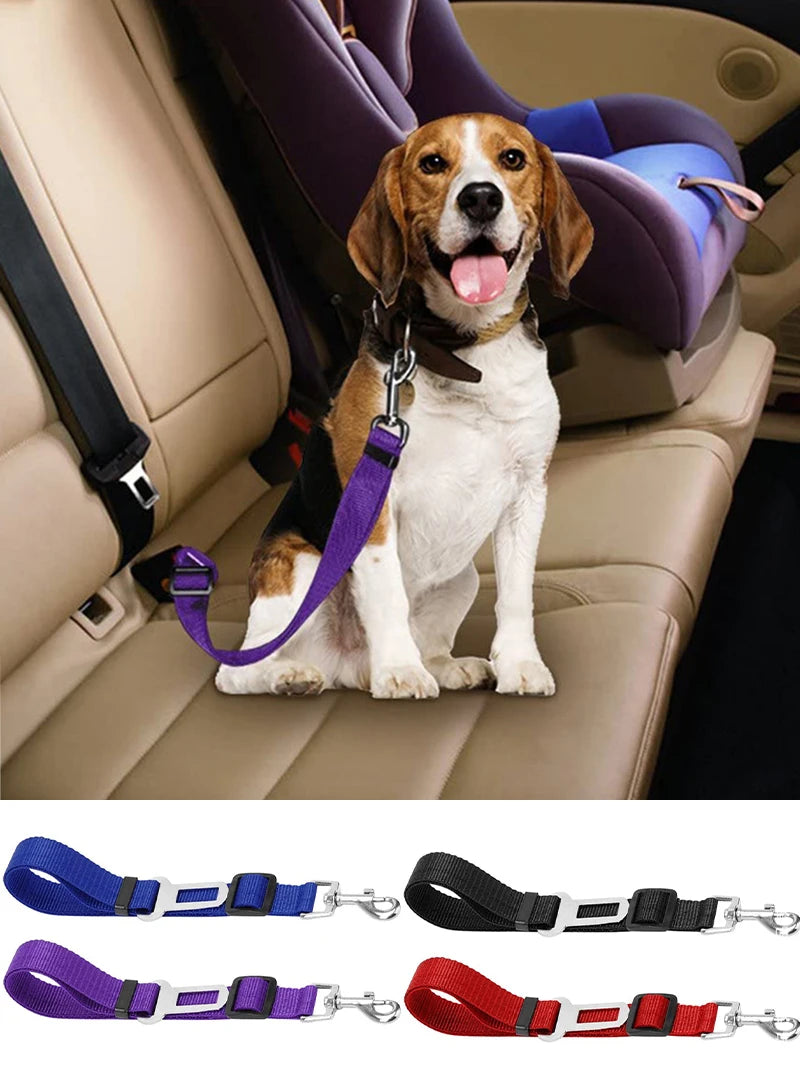 Pet Dog Cat Car Seat Belt Medium Dogs Travel Clip Adjustable Harness For Medium Dogs Seatbelt Lead Leash Pet Supplies
