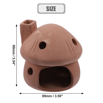UXCELL Fish Tank Hideaway Rock Cave Ceramic Aquarium Decoration Fish Shrimps Shelter Pet Pottery House Canister Accessories