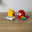 KNEW BUILT Colorful Parrot Micro Mini Building Blocks Assembly Toys 3D Model Bricks for Birds Funs Hands-on Ability Gift