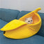 Banana Shaped Pet Bedding Comfortable Cat Nest Mat Winter Cushion Warm Soft Funny Kitten Sleeping Bag Cute Cozy Dog Accessories