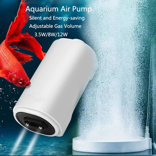 220V 3.5W 8W 12W Aquarium Air Pump Fish Tank Mini Air Compressor Oxygen Pump Aquarium Fish Tank Accessories Two Outputs Silent