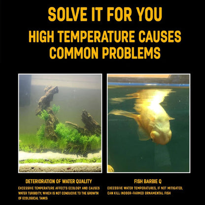 1Pcs Aquarium Fish Tank Cooling Fan System Chiller Control Reduce Water Temperature Fan Set Cooler Aquarium cooling fans