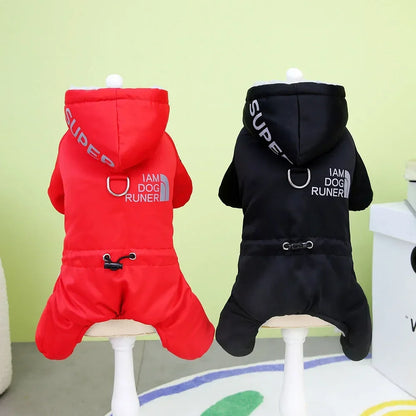 Warm Dog Coat Waterproof Dog Winter Jacket Fashion Outdoor Sports Puppy Jumpsuit Ski Suit Waterproof Pet Clothes for Small Dogs