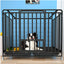 Dog Cage Small Medium Large Dog Square Tube Dog Cage Bold Iron Pet Dog Dog Cage Dog House Teddy Golden Retriever Supplies