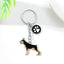 I LOVE Alaska Husky Dog Keychain Cute dachshund  animal Cartoon dog Keychain dog Gift For woman Man Jewelry