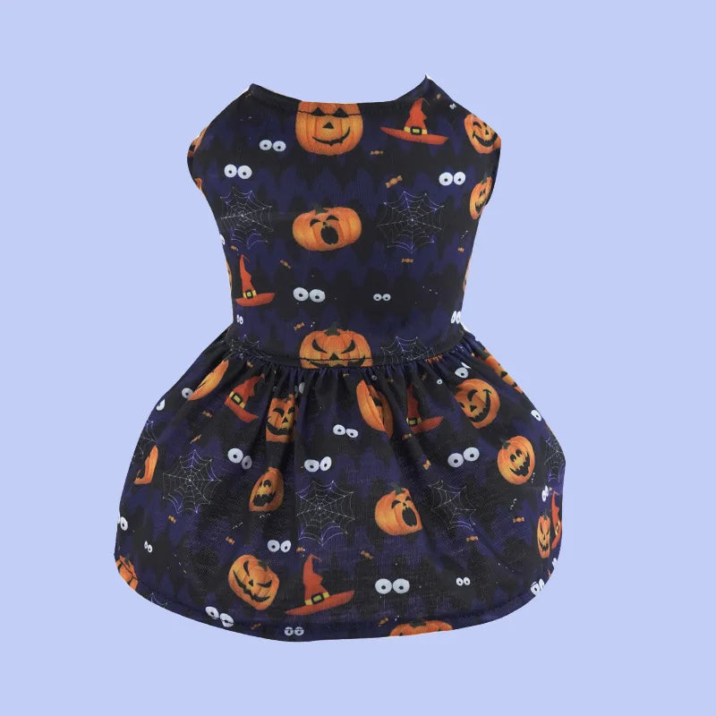 Halloween Dog Costume Funny Dog Clothes Terror Spider Skull  Pet Dog Dress Puppy Jumpsuit Chihuahua Bichon Dachshund Dog Outfits