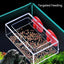 Aquarium Feeding Ring Fish Tank Station Floating Food Tray Feeder Aquarium Accessory with Strong Suction Cup New