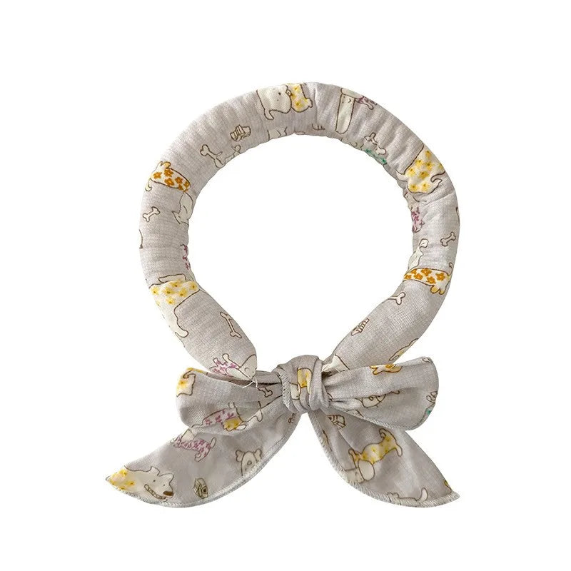 Cute Print Summer Dog Cooling Collar Pet Dog Ice Scarf Pet Cool Bandana Adjustable Pet Outdoor Prevent Heatstrok Dog Accessories