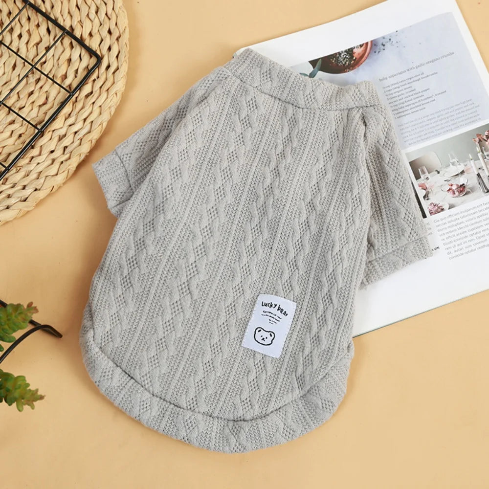 Classic Puppy Dog Knitting Sweater Winter Warm Pet Clothes for Small Dogs Chihuahua Yorkshire Pullovers mascotas Clothing Outfit