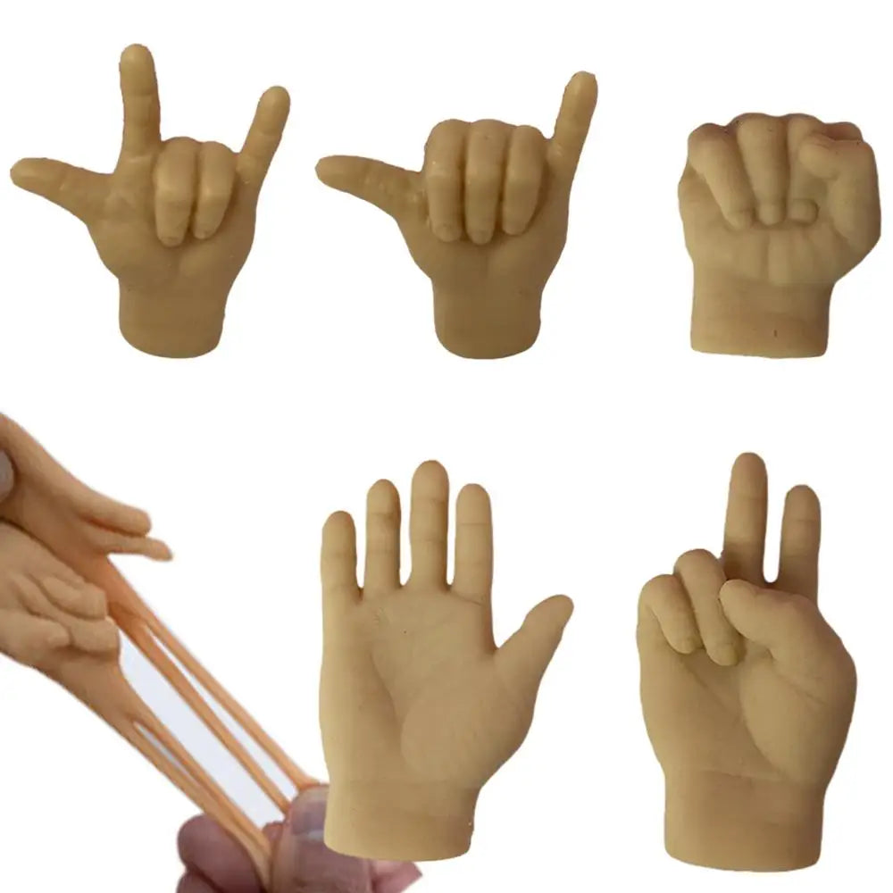 Mini Hands For Cats Paws Mini Finger Puppets Fake Small Finger Hand Puppet Fake Hand Toy Silicone Dog Funny Finger Puppets