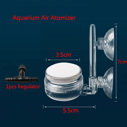 1Pcs Air Pump Sand Stone Aquarium Oxygen Pump Fresh Air Stone Nano Bubble Bar Aquarium Fish Tank Aerator Pump with Suction Cup