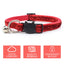 Celebrating Christmas, suitable for cats with bells, cat face safety buckle, nylon collar, pet cat collar, one piece