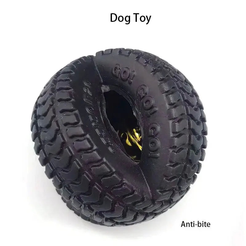Anti-bite Solid Dog Toys Ball Pets Dogs Bell Ball Toys Pet Training Playing Toy Ball Puppy Interactive Play Toy Pet Accessories