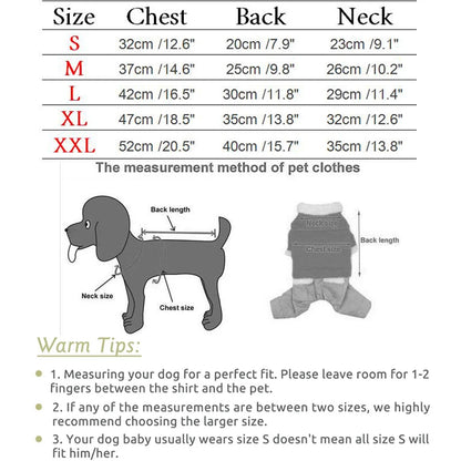 Thicken Warm Dog Jumpsuit Turtleneck Autumn Winter Dog Coat Reflective Sherpa Fleece Dog Clothes for Small Medium Dogs