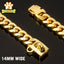 Strong Stainless Steel Dog Collar Choke with Safety Buckle Lock Golden Cuban Link Chain Metal Necklace Training Collar for Pets