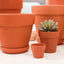 Red Mud Aquarium Decoration For Water Grass Fish Tank Mini Pot Polka Water Potted Planting Cylinder Cup Ceramic Flowerpot New