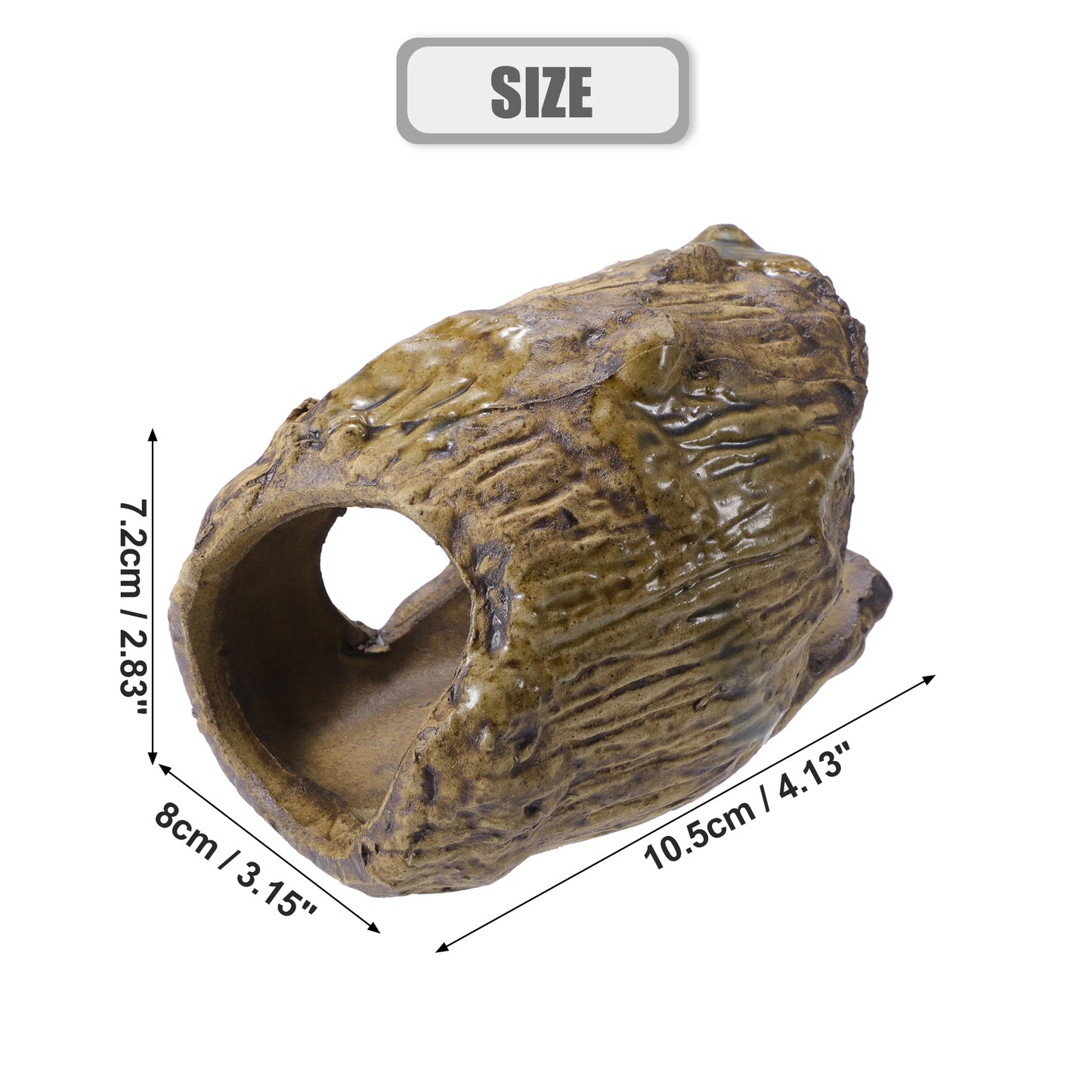 UXCELL Fish Tank Hideaway Rock Cave Ceramic Aquarium Decoration Fish Shrimps Shelter Pet Pottery House Canister Accessories