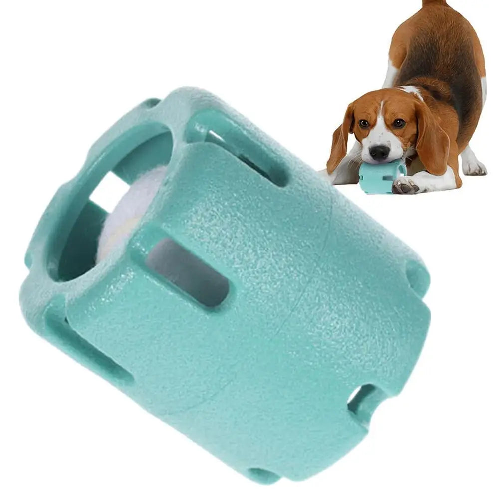 Dog Tennis Tumble Interactive Toy Pet Training Ball Rubber Heavy Duty Tennis Ball Cup Toy Puppy Chewing Dispensing self Play Toy