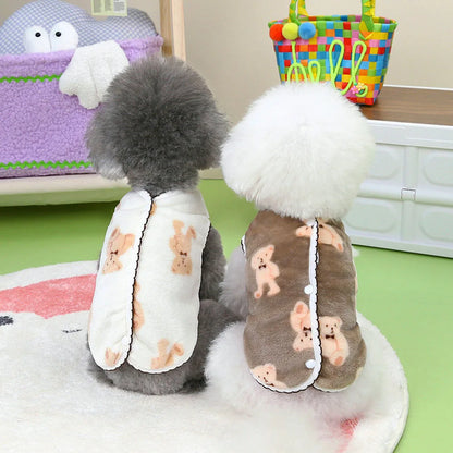 Pet Dog Clothes Winter Fleece Dog Vest Coat Plus Warm Jacket for Small Dogs Cats Clothing Puppy French Bulldog Chihuahua Apparel