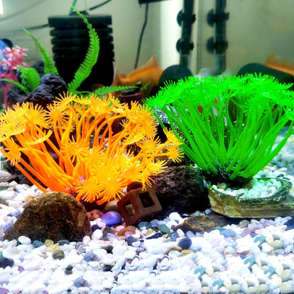 Artificial Underwater Coral  Aquarium Fish Tank Simulation Decoration Aquarium Backgrounds Plants Water Grass Accessories Home
