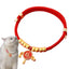 Pet Collar Necklace Year Of The Snake Pet Necklace Happiness Gold Blessing Lock Or Rattle Charm Necklace Adjustable Pet Neck Dec