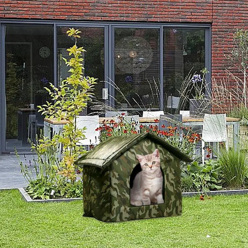 Outdoor Dog Bed Waterproof Roof Bed Waterproof Warm Dog Kennel Winter Tent Dog Nest Thickened Cold-Proof Nest Cat House