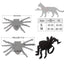 Spider Costume For Cats Fun Realistic Dogs Cats Cosplay Outfit Scary Halloween Dressing For Pet Supplies Festive Costume For