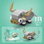 Insect World Animals Scorpion Mantis Ants Spider Birds Marine Animal Building Blocks Toys Desktop Ornaments Bricks Kids Gift