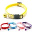 Gold Stars and Moon Cat Collar with Reflective Safety Buckle and Bell