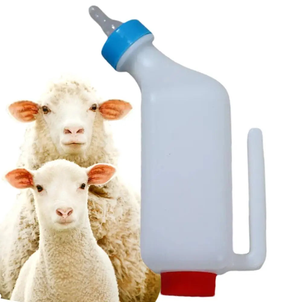 Baby Goat Bottle Lamb Bottle Animal feeding supplies Hangable Milk Feeder Veterinary hanging milk bottle with Clear Scale
