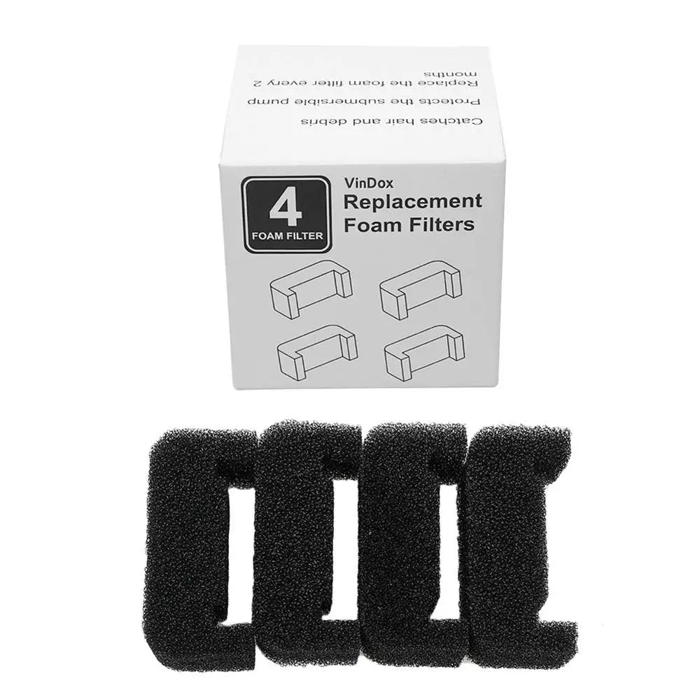 Pet Fountain Replacement Filters 4pcs Animal Fountain Filters For Drinking Water Dispenser Cat Water Fountain Filter Foam Filter