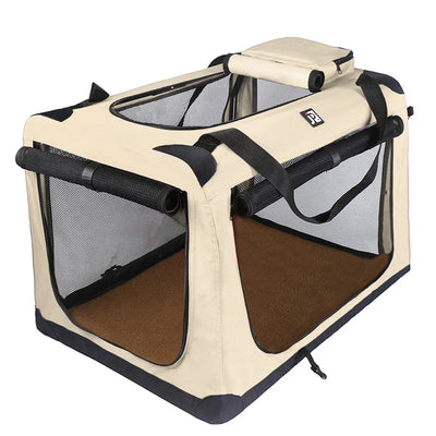 Direct sales pet folding cage portable car dog cage pet bag  kennel outdoor travel