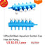 Black  Aquarium Suction Cup Air Tube Holder Sucker for Fish Tank Pump Oxygen Air Tube Fixing Clip  Aquarium Accessories 5pcs