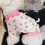 Puppy 2024 Clothes Cotton Girl Dog Undershirt Summer Dog Cooling Vest Dog Strawberry Shirt Chihuahua Bichon Apparel Dog Clothing