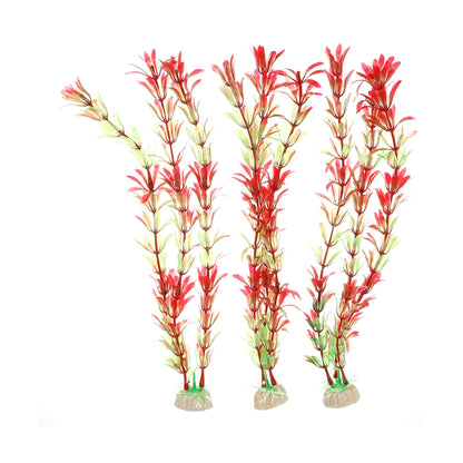 UXCELL 3/4/5/6/8/9 Pcs Artificial Aquarium Plants Grass Water Weeds Ornament Fish Tank Plant Flower Grass Decor Accessories