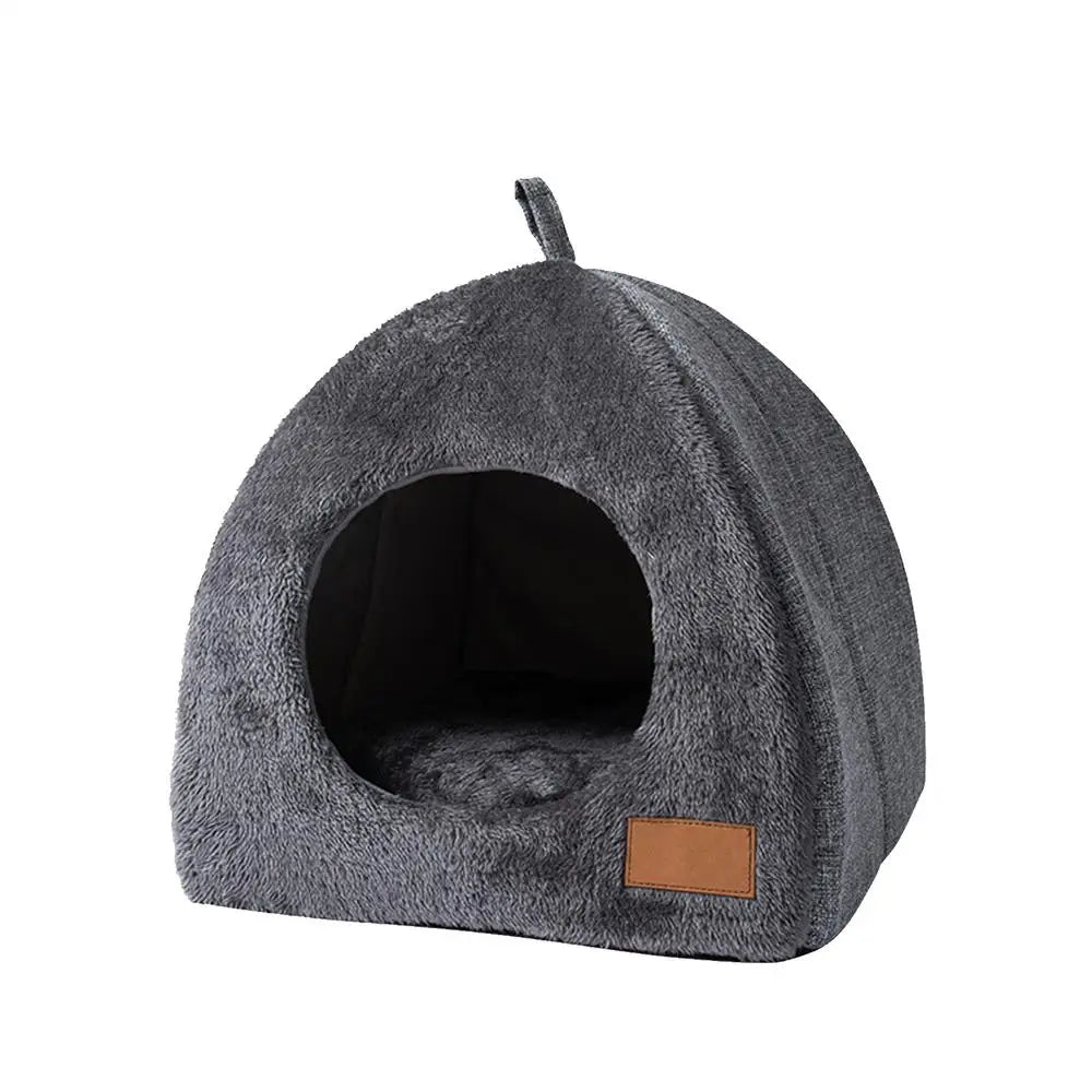 New Triangle Cat Nest New Deep Sleep Comfort In Winter Cat Bed Closed Cat House Pet Nest Safe Pet House Pet Supplies