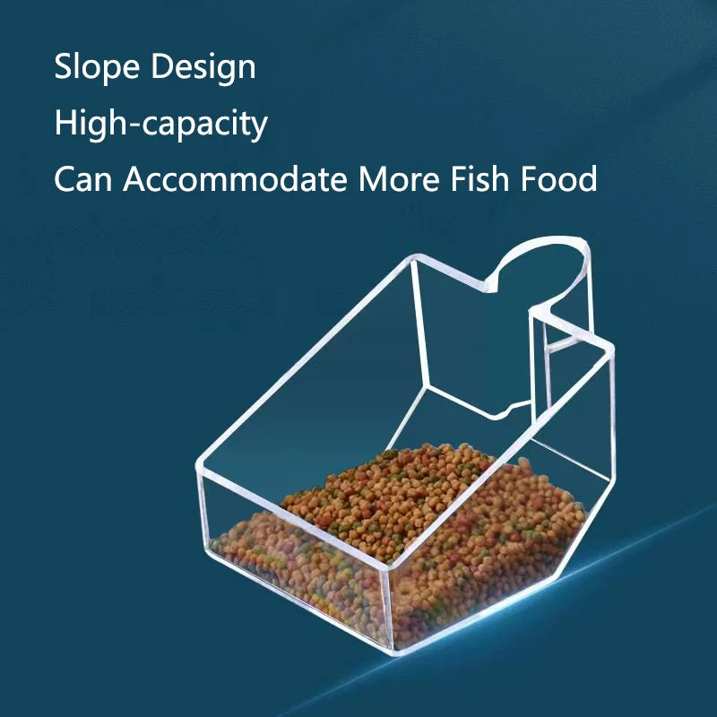 Acrylic Aquarium Feeder Tube Dish Transparent Fish Tank Shrimp Snail Shrimp Food Feeder Bowl Aquarium Feeding Accessories New