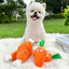 Puppy Dog Plush Squeaky Toy for Small Medium Dogs Cute Bone Carrot Toy for Aggressive Chewers Pet Cat Products Puppy Accessories