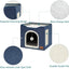 Cats Bed for Winter Halloween Houses Warm Accessory Beds Cushions Pet Accessories Dog Mat Goods All Basket Things Habitats House