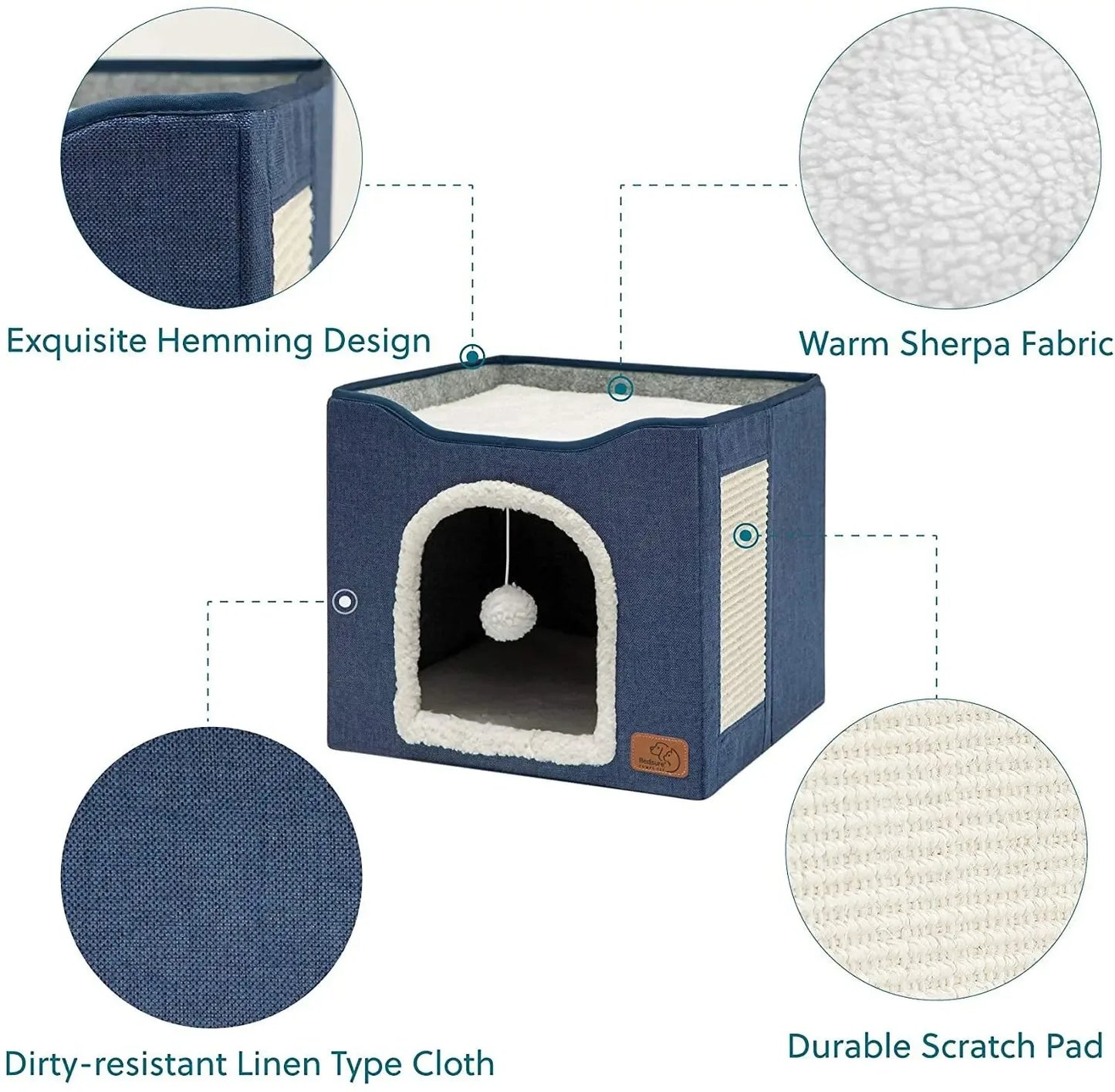 Cats Bed for Winter Halloween Houses Warm Accessory Beds Cushions Pet Accessories Dog Mat Goods All Basket Things Habitats House