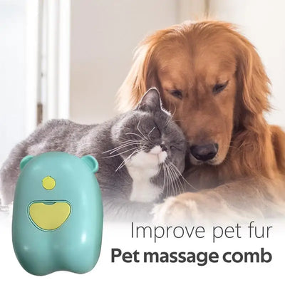 Electric Steamy Kitten Brush Cats Steamy Vapor Massage Cat Steam Brush Cleaning Steam Brush for Cats Dogs Rabbit Pets