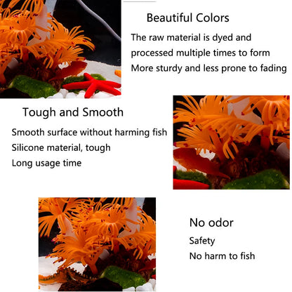 Artificial Underwater Coral Plastic Aquarium Fish Tank Simulation Decoration Aquarium Backgrounds Plants Water Grass Beautiful