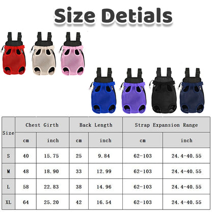 Pet Double Shoulder Portable Dog Backpack Mesh Breathable Carriers Dog Bag for Small Dogs Cat Puppy Outdoor Travel Pet Supplies