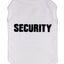 Dog Security Shirt Pet Puppy Guard Costume Cotton T-Shirt Summer Dog Clothes for Large Medium and Small Dogs German Shepherd