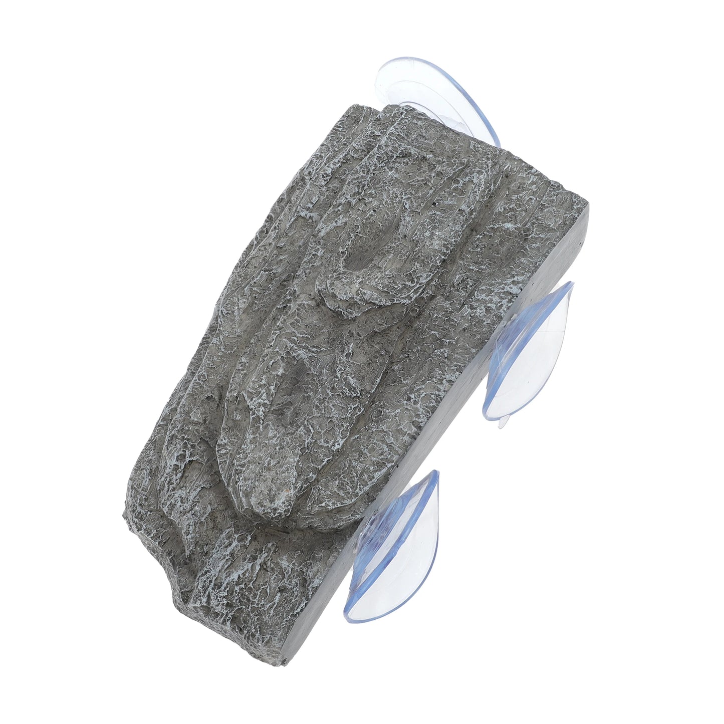 UXCELL Pet Turtle Basking Platform with Suction Cups Resin Floating Turtle Platform Artificial Stone Fake Rock Habitat Decor