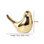 Gold Ceramic Bird Figurines Home Decoration Accessories Golden Bird Figures Fashion Wedding Ornaments Room Decor